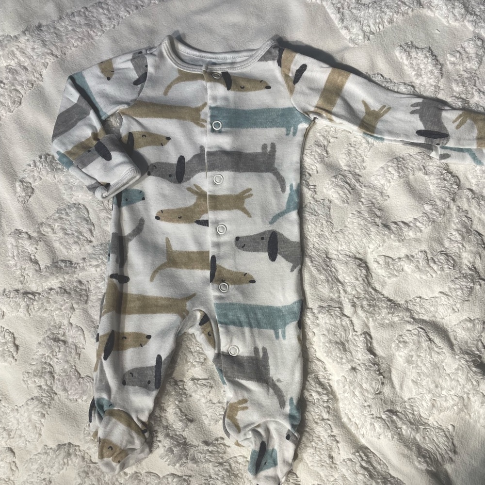 Dogs Footed Pajama - Newborn